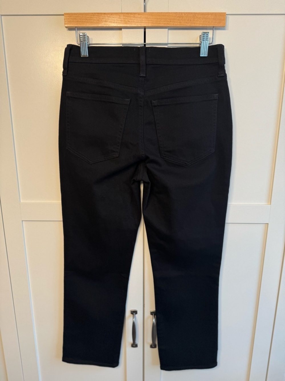 J.Crew Factory Essential Straight Jean in All-Day Stretch in Black 26P Petite - Picture 4 of 5